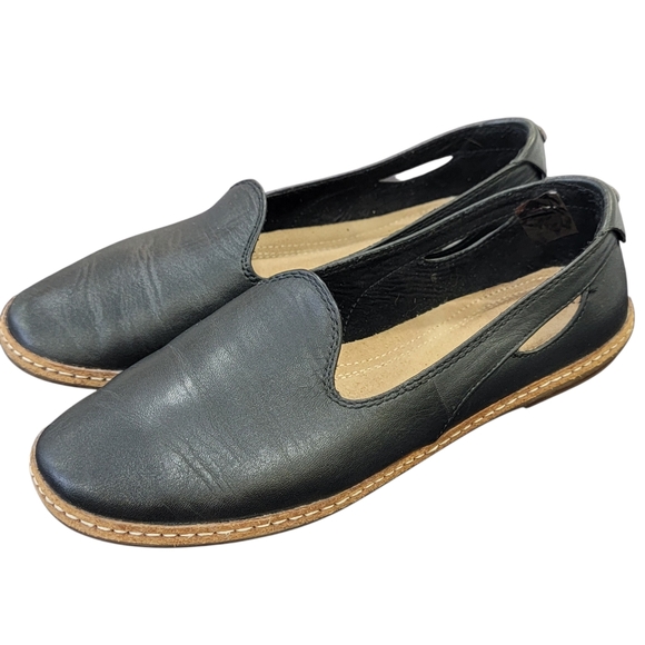 Hush Puppies Sebeka Piper Flat Black Slip-on Moccasin Comfortable Womens Size 7 - Picture 5 of 15